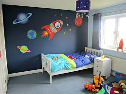 With, stars, moon, planets, spaceships, astronauts, and all things galaxy and universe related; Space Themed Bedroom Stickerscape