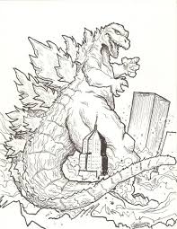 Coloring pages godzilla and his opponents, 50 pieces. 20 Free Printable Godzilla Coloring Pages Everfreecoloring Com
