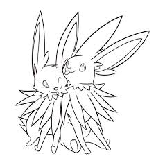 In few clicks you can touch the magic of machine learning technologies. Jolteon Couple Coloring Page Kids Play Color