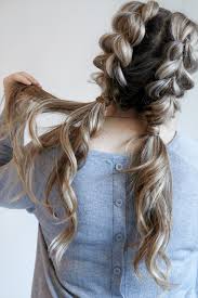 What's great about sophisticated pigtail braids is that you get to keep your hair by the sides of your face. Jumbo Pull Through Braid Pigtails Tutorial Cassie Scroggins