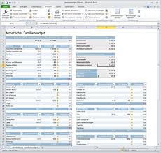 Die kostenlosen vorlagen sind für. Monatliches Familienbudget Excel Vorlage Download Computer Bild