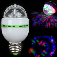 3 W E27 Rgb Da Cor Cheia Conduziu A Lampada Auto Rotating Stage Efeito Lampada Dj Disco Light Mini Bar Luz Dec Disco Light Bulb Led Light Lamp Led Stage Lights