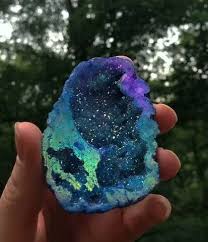 Blue Purple Green Iridescent Crystal Rock Gemstone Hipster Indie And Lovely Crystals Crystal Aesthetic Crystals And Gemstones