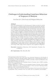 Type of taxpayer form deadline. Pdf Challenges In Understanding Compliance Behaviour Of Taxpayers In Malaysia