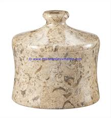 Pakistan Fossil Marble Bathroom Accessories Set Fossil Coral Stonecontact Com