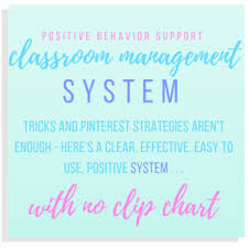 Classroom Management System Positive Behavior Support No Clip Chart