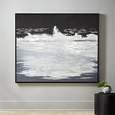 Athena Wall Art Reviews Cb2 Ocean Painting Black Ocean Painting