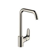 Stainless steel kitchen faucets are available in styles to suit any buyer (if you prefer bronze kitchen faucets, you can check out a wide selection here). Hansgrohe Focus 31820800 Single Lever Kitchen Mixer Stainless Steel Optic