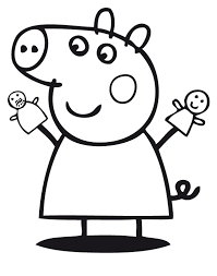 Scopri come stampare in modo semplice e veloce tantissimi disegni dei cartoni animati e della famosissima maglialina. Peppa Pig Peppa Pig Gioca Con Le Sue Bambole Marionette