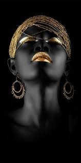 African Woman Art Black And White Black Woman Wall Art Black Woman Black Art African Girl Art Decor Beauty Woman African Women Painting African Women Art Woman Painting