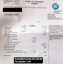 To acknowledge your tax return, iras will send you a notice of assessment, which is like your tax bill. Notice Of Assessment Singapore