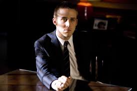 You may crop, resize and customize ryan gosling images and backgrounds. 3368683 Ryan Gosling Actor Man Bristles Suit Pensive Table Wallpaper