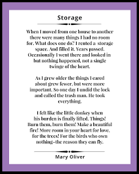 Mary Oliver Poem Storage Maria Shriver In 2020 Kitchen Table Storage Spaces Mary Oliver Poems