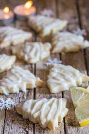 Lemon sugar cookies with lemon slices on white . Lemon Shortbread Cookies 5 More Must Bake Shortbread Recipes An Italian In My Kitchen