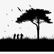 Black Trees Silhouette Figures Vector Black Vector Silhouette Vector Trees Png Transparent Clipart Image And Psd File For Free Download Tree Silhouette Black Tree Silhouette Vector