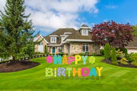 If, however, you want to change the defaulted size or add extra symbols and letters, the price will go up accordingly. Happy Birthday Yard Sign 15 Pcs Stakes Included Outdoor Party Lawn Decoration Or Indoor Wall Display Walmart Com Walmart Com