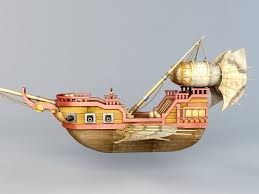 Fantasy Flying Boat 3d Model Cadnav 3d Model Flying Boat Fantasy