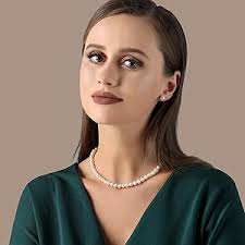 Amazon.com: PEARLMES White Freshwater Cultured Pearl Necklace for  Women,Real Pearl Necklace Women's Pearl Strand Necklaces with 925 Sterling  Silver Clasp Handpicked Pearls Jewelry Gift,Valentines Day Gifts for Women,  Her, Wife,Sister,7-8mm Per Pearl,16