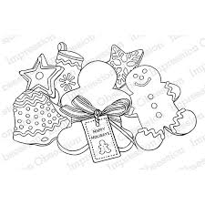Christmas clip art free nastaran s resources. Impression Obsession Christmas Cookies Cling Stamp The Foiled Fox