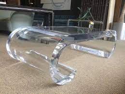 You may found another lucite coffee tables better design ideas. Limited Edition Scroll Coffee Table In Thick Lucite By Amparo Calderon Tapia For Sale At 1stdibs
