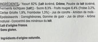 Yopa Nature Sur Lit De Fruits Rouges 2 Mg Yoplait 400 G 4 X 100 G