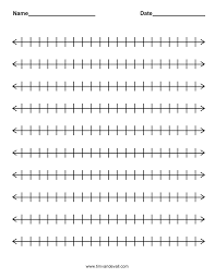 Printable Blank Number Line Templates For Math Students And Teachers Number Line Printable Number Line Line Math