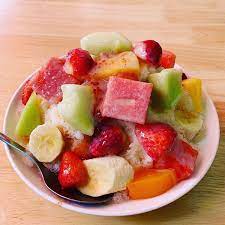 fruit shaved ice 水果牛奶冰 food recipes fruit