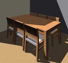 Revitcity Com Object Dining Table And Chairs