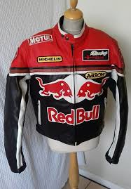Rare vintage nascar jacket jimmie johnson lowe's nos xl dead stock winston cup. Red Bull Motorcycle Biker Leather Jacket Size L Chest 44 Jackets Vintage Racing Jacket Hoody Outfits