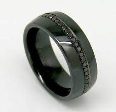 Black Diamond Men S Ring Cool Wedding Rings Wedding Rings Rings For Men