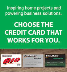 Rebate is given in merchandise certificates valid only at menards ® stores. Menards Credit Programs At Menards