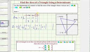 Hence, a triangle with vertices a, b, and c is using the law of sines makes it possible to find unknown angles and sides of a triangle given enough information. Ex Find The Area Of A Triangle On The Coordinate Plane Using A Determinant Youtube