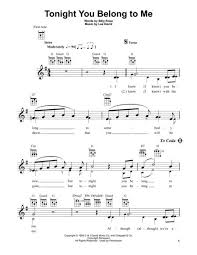 Tonight You Belong To Me By Billy Rose Digital Sheet Music For Download Print Hx 210303 Sheet Music Plus
