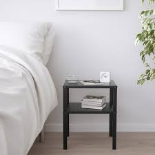 If a good book has kept you up late you can quietly tuck it away in one of the soft closing. Knarrevik Nightstand Black 14 5 8x11 Ikea