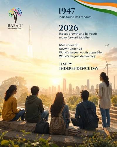 Happy Independence day! 🇮🇳 A nation once imagined as free is now being reimagined by a generation born into that freedom. India's greatest strength is its younger generation and their ideas, ambition,