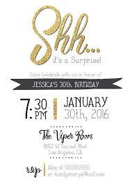 Surprise Birthday Invitation Shhh Its A Surprise Any Age Etsy Surprise Birthday Invitations Surprise Birthday Party Invitations Surprise Party Invitations
