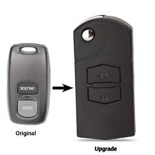 How does car key fob/remote operate in different distance and different battery conditions? New Upgrade 2 Buttons Car Remote Flip Keyless Entry Shell For Mazda 2 3 6 323 626 Fob Control Key Case Replacement Shopee Philippines