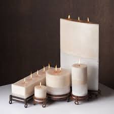 Stone Candles Pillar Amber Rose 3x3 Stone Candles Candle Making Candle Containers