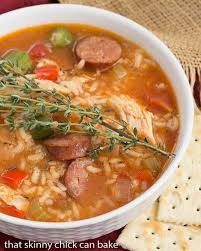 Jambalaya Soup Packed With Terrific Flavor From Chicken Andouille Sausage Rice And More Chicken Jambalaya Chicken Jambalaya Soup Jambalaya Soup
