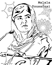 Get started right away teaching your students about malala with this free sample developed by art with jenny k. Getting Caught Up Malala Yousafzai Shine Chisholm On Patreon Malala Yousafzai Coloring Pages Malala