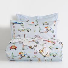 Animals And Transport Percale Cotton Duvet Cover Duvet Covers Bedroom Kids Zara Home United Kingdom Cotton Duvet Cover Duvet Covers Duvet