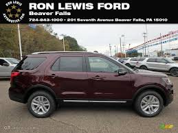 2019 Burgundy Velvet Ford Explorer Xlt 4wd 130121219