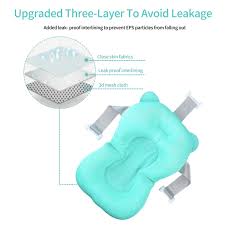 It features a sturdy frame with soft fabric which means that your baby is comfortable and secure whilst bathing. Buy Baby Bath Pad Adjustable Non Slip Infant Bath Support Seat Baby Bath Pillow For Bathtub Blue Online In Indonesia B08sq6rng1