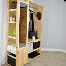How to build a diy linen cabinet with glass door. Diy Portable Closet Organizer Pdf Plan Diy Creators