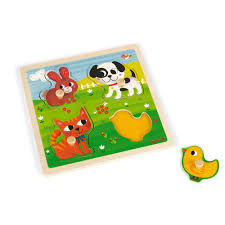 There are opinions about baby animals puzzle yet. Tactile Puzzle My First Animals 4 Pieces Wood