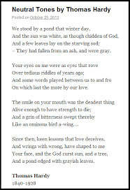 Neutral Tones By Thomas Hardy Http Russellboyle Wordpress Com Wise Words Quotes Beautiful Quotes Words