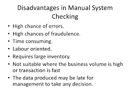 Advantages Of Manual System Eaglecenters