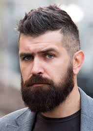 Half up hairstyle with beard. Top 30 Hairstyles For Men With Beards