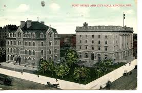 Aerial Post Office City Hall Buildings Lincoln Nebraska Vintage 1908 Postcard Early Lincoln Photos Lincoln Nebraska City Nebraska
