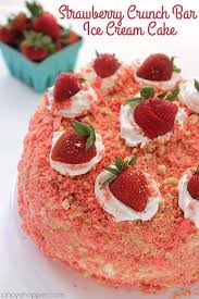 Strawberry Crunch Bar Ice Cream Cake Recipe Ice Cream Cake Strawberry Crunch Cake Crunch Cake